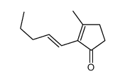 3-methyl-2-pent-1-enylcyclopent-2-en-1-one结构式