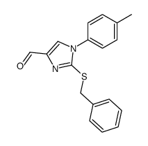 1-(4-methylphenyl)-2-(benzylthio)-4-formylimidazole Structure