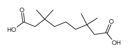 3,3,7,7-tetramethylazelainic acid结构式