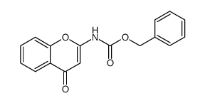 Carbamic acid, (4-oxo-4H-1-benzopyran-2-yl)-, phenylmethyl ester (9CI) Structure