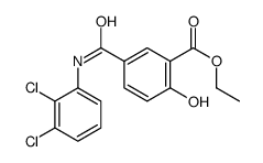 ethyl 5-[(2,3-dichlorophenyl)carbamoyl]-2-hydroxy-benzoate Structure
