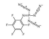 triazido-(2,3,4,5,6-pentafluorophenyl)imino-λ5-phosphane结构式
