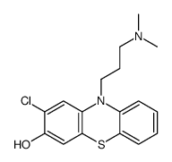 2-Chloro-10-[3-(dimethylamino)propyl]-10H-phenothiazin-3-ol结构式