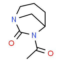 1,6-Diazabicyclo[3.2.1]octan-7-one, 6-acetyl- (9CI) structure