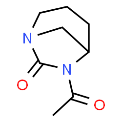 1,6-Diazabicyclo[3.2.1]octan-7-one, 6-acetyl- (9CI)结构式