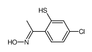 1-(4-chloro-2-mercapto-phenyl)-ethanone oxime Structure