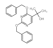 5-Pyrimidinemethanol,a,a-dimethyl-2,4-bis(phenylmethoxy)-结构式