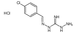 2-amino-1-[(4-chlorophenyl)methylideneamino]guanidine,hydrochloride Structure