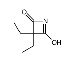 3,3-diethylazetidine-2,4-dione结构式