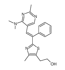 2-{2-[2-(4-dimethylamino-2-methyl-pyrimidin-5-yl)-1-phenyl-vinyl]-4-methyl-thiazol-5-yl}-ethanol结构式