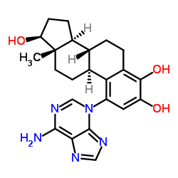 4-Hydroxy estradiol 1-N3-Adenine Structure