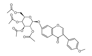 formononetin tetra-O-acetyl-β-D-glucopyranoside Structure