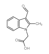 (3-Formyl-2-methyl-indol-1-yl)-acetic acid Structure