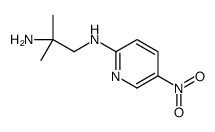 2-methyl-N-(5-nitro-2-pyridyl)propane-1,2-diamine Structure