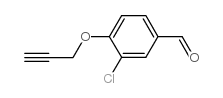 3-chloro-4-prop-2-ynoxybenzaldehyde structure