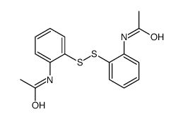 N-[2-[(2-acetamidophenyl)disulfanyl]phenyl]acetamide结构式