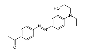 1-[4-[[4-[ethyl(2-hydroxyethyl)amino]phenyl]diazenyl]phenyl]ethanone结构式