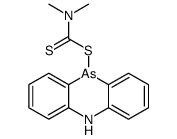 10-[(dimethylthiocarbamoyl)thio]-5,10-dihydrophenarsazine structure