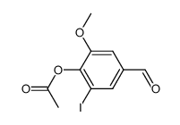4-(acetyloxy)-3-iodo-5-methoxybenzaldehyde Structure