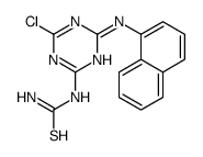 [4-chloro-6-(naphthalen-1-ylamino)-1,3,5-triazin-2-yl]thiourea Structure