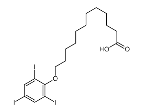 12-(2,4,6-triiodophenoxy)dodecanoic acid结构式