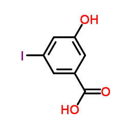 3-羟基-5-碘苯甲酸结构式