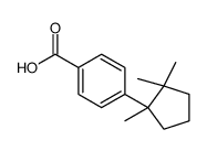 4-[(R)-1,2,2-Trimethylcyclopentyl]benzoic acid Structure