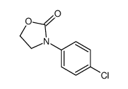 3-(4-chlorophenyl)-1,3-oxazolidin-2-one结构式