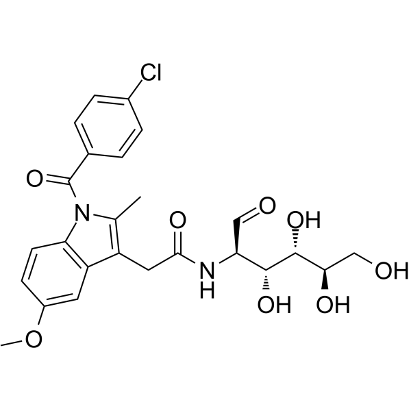 Glucametacine Structure