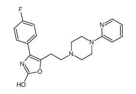 4-(4-fluorophenyl)-5-[2-(4-pyridin-2-ylpiperazin-1-yl)ethyl]-3H-1,3-oxazol-2-one结构式