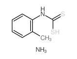 Carbamodithioic acid, (2-methylphenyl)-, monoammonium salt picture