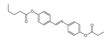 [4-[(4-propanoyloxyphenyl)iminomethyl]phenyl] pentanoate Structure