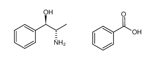 l-erythro-2-amino-1-phenyl-1-propanol benzoate salt Structure