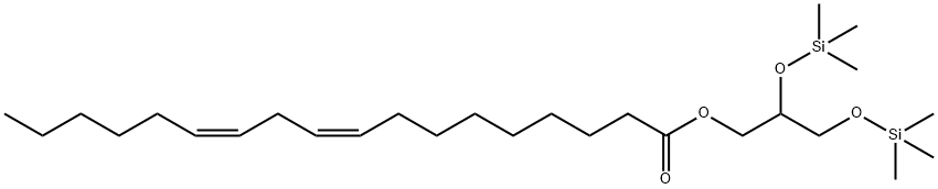 1-O-Linoleoyl-2-O,3-O-bis(trimethylsilyl)glycerol结构式