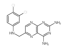 6-[[(3,4-dichlorophenyl)amino]methyl]pteridine-2,4-diamine Structure