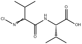 N-[2-(Chloroimino)-3-methylbutyryl]valine结构式