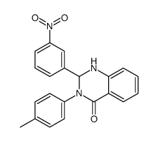 3-(4-methylphenyl)-2-(3-nitrophenyl)-1,2-dihydroquinazolin-4-one Structure