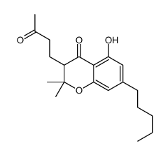 2,3-Dihydro-5-hydroxy-2,2-dimethyl-3-(3-oxobutyl)-7-pentyl-4H-1-benzopyran-4-one picture