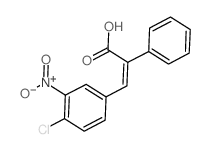 Benzeneaceticacid, a-[(4-chloro-3-nitrophenyl)methylene]-结构式