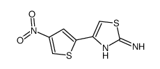 4-(4-nitrothiophen-2-yl)-1,3-thiazol-2-amine结构式