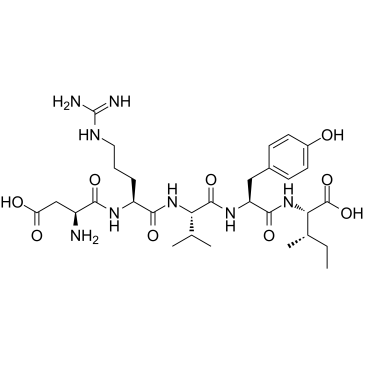 ASP-ARG-VAL-TYR-ILE结构式