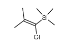 1-chloro-2-methyl-1-(trimethylsilyl)-1-propene结构式