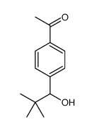 1-[4-(1-hydroxy-2,2-dimethylpropyl)phenyl]ethanone结构式