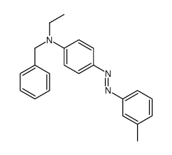 N-benzyl-N-ethyl-4-[(3-methylphenyl)diazenyl]aniline结构式