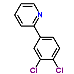 2-(3,4-Dichlorophenyl)pyridine结构式
