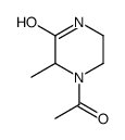 4-乙酰基-3-甲基-哌嗪酮(9ci)结构式