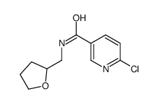 3-Pyridinecarboxamide,6-chloro-N-[(tetrahydro-2-furanyl)methyl]-(9CI) structure