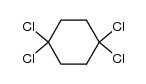 1,1,4,4-tetrachloro-cyclohexane Structure