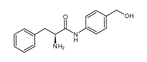 L-phenylalanine amide of p-aminobenzylalcohol结构式