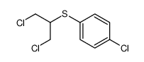 1-chloro-4-(1,3-dichloropropan-2-ylsulfanyl)benzene结构式
